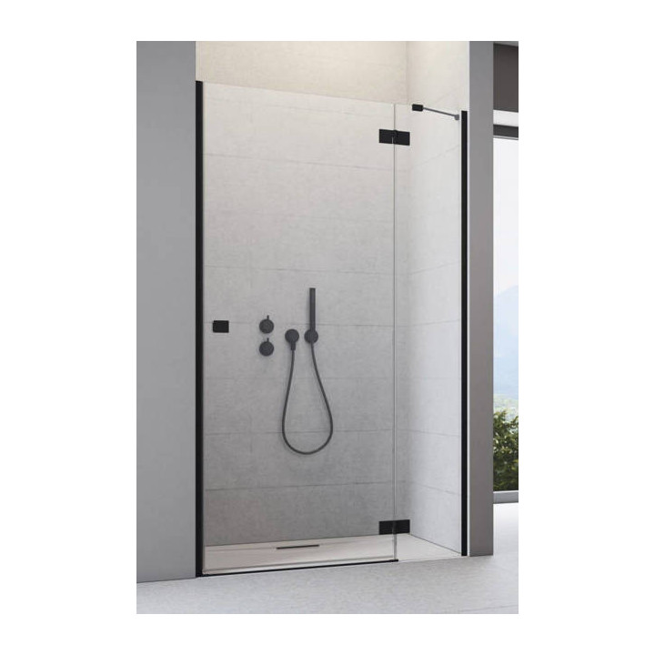 Drzwi prysznicowe do wnęki Radaway Premium Plus DWJ 160, uniwersalne, 1575-1615mm, szkło fabric, profil chrom