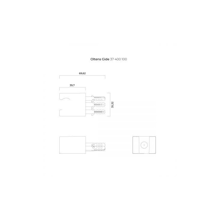 Oltens Gide (S) uchwyt prysznicowy - chrom