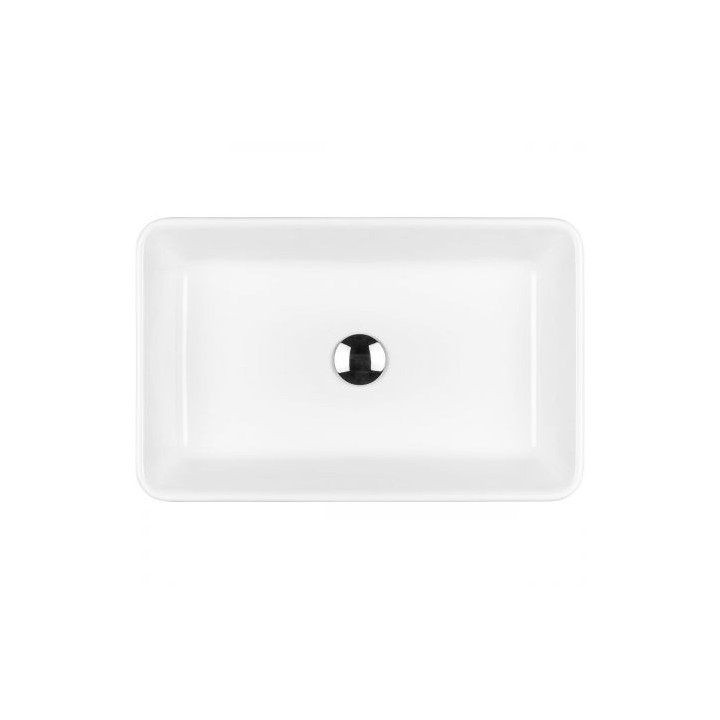 Oltens Fossa umywalka 55x34 cm nablatowa z powłoką SmartClean - biała