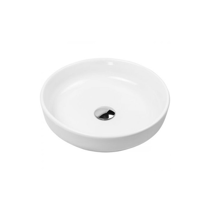 Oltens Fossa umywalka 40 cm nablatowa z powłoką SmartClean - biała