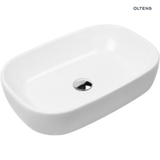 Oltens Jurong umywalka 54x36 cm nablatowa z powłoką SmartClean - biała 