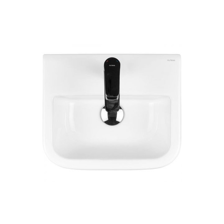 Oltens Vernal umywalka 40x32,5 cm wisząca - biała 