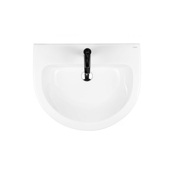 Oltens Jog umywalka 61x49 cm wisząca z powłoką SmartClean - biała 