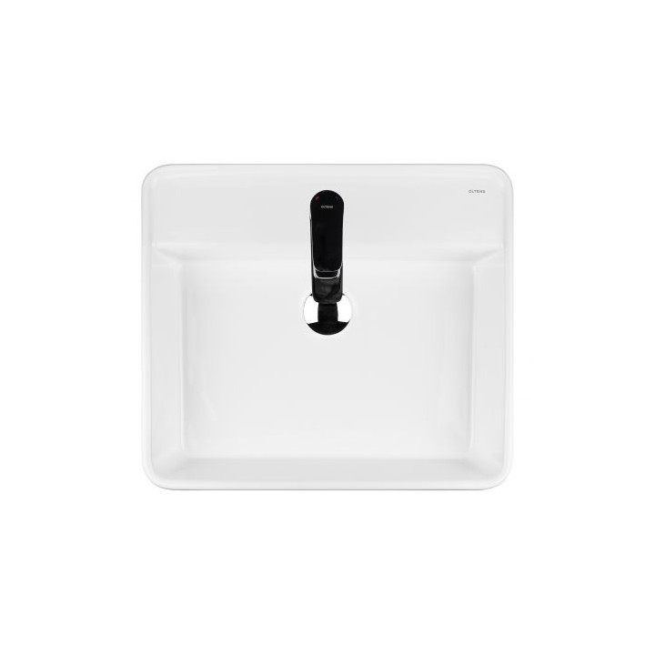 Oltens Duve umywalka 50,5x46 cm nablatowa prostokątna SmartClean - biała 