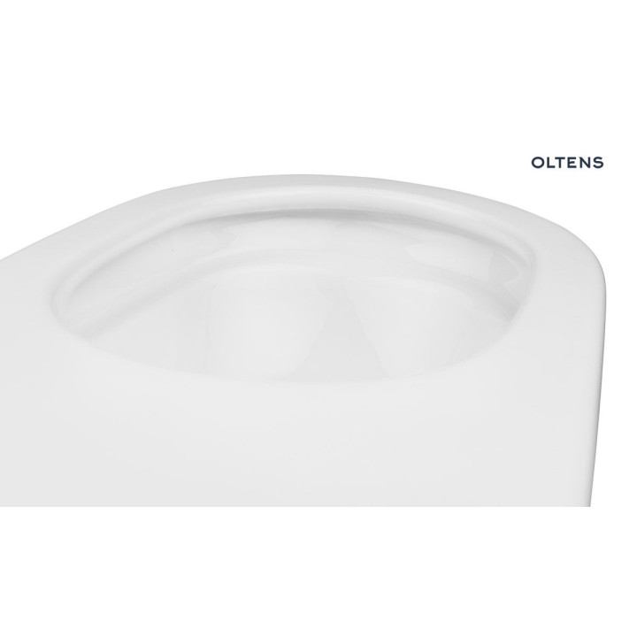 Zestaw Oltens Hamnes miska WC wisząca PureRim z deską wolnoopadającą Slim