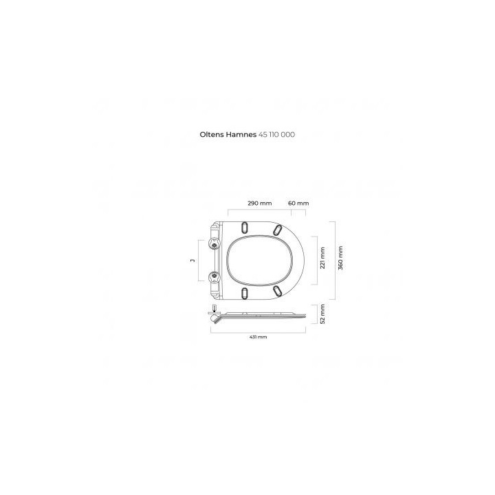 Zestaw Oltens Hamnes miska WC wisząca PureRim z deską wolnoopadającą Slim