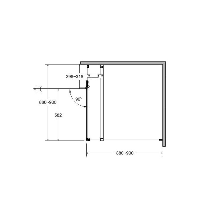 Kabina prysznicowa prostokątna Besco Pixa, 100x80cm, lewa, szkło przejrzyste, profil chrom