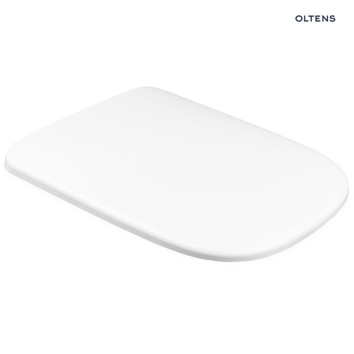 Oltens Gulfoss deska sedesowa twarda wolnoopadająca Slim - biała