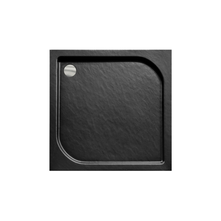 Brodzik Oskar Stone Effect New 90 - czarny 