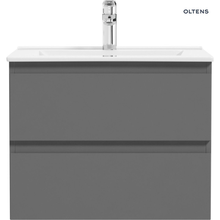 Oltens Vernal szafka 60 cm podumywalkowa wisząca - grafit 