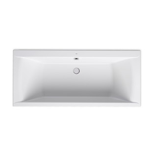 Prostokątna wanna akrylowa SLIM RIM - biała
