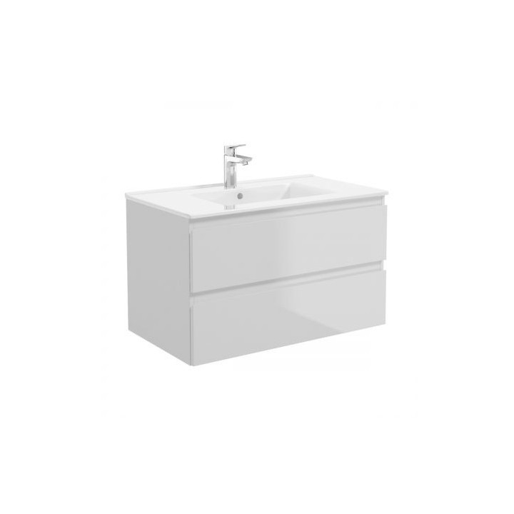 Oltens Vernal szafka podumywalkowa wisząca 80 cm 2S - szary mat 