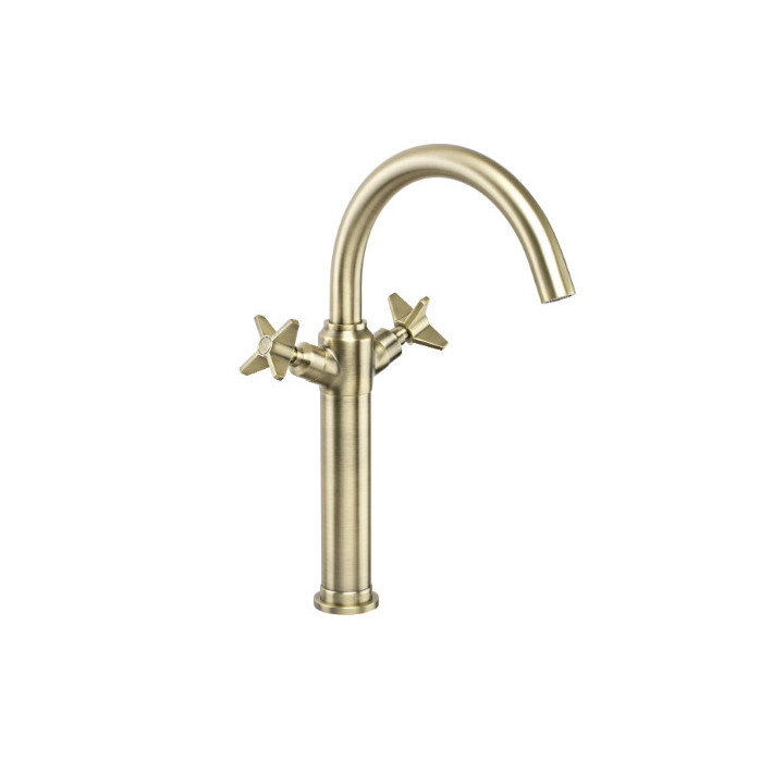 Bateria umywalkowa wysoka Deante TEMISTO - mosiądz