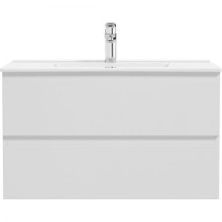 Oltens Vernal szafka 80 cm podumywalkowa wisząca - biały połysk