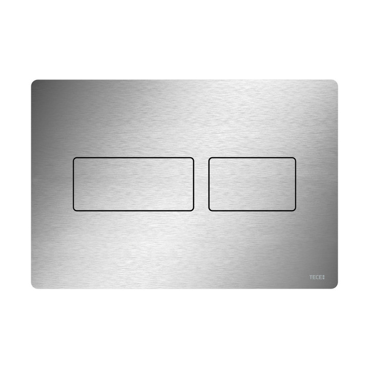 Przycisk spłukujący TECEsquare do WC - szkło białe, Przyciski chrom połysk