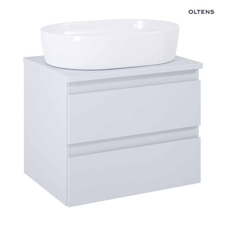 Oltens Vernal szafka 60 cm podumywalkowa wisząca szary mat z blatem