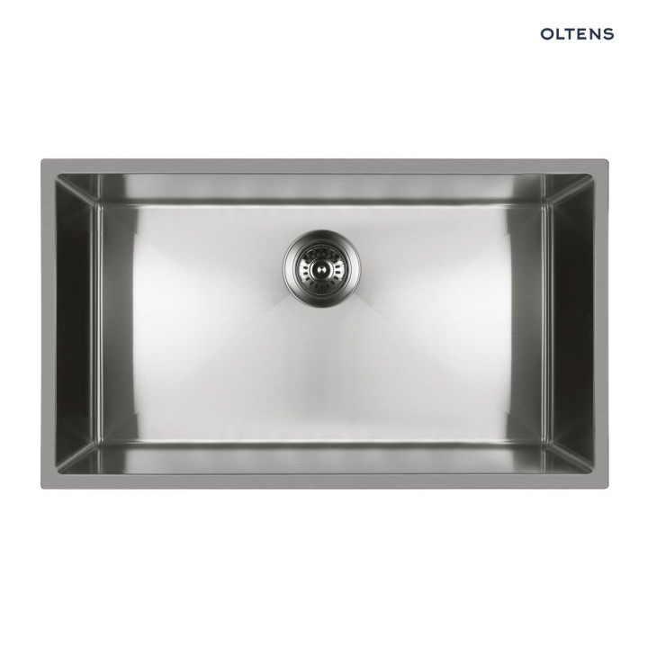 Oltens Stalvask zlew stalowy 1 komorowy 76x44 cm stal szlachetna polerowana