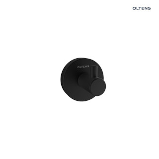 Oltens Gulfoss haczyk na ręcznik - czarny mat