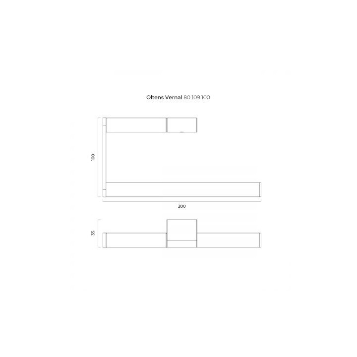Oltens Vernal wieszak na ręcznik - chrom