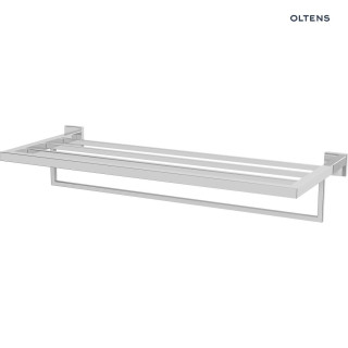 Oltens Tved wieszak na ręcznik 60 cm z półką - chrom