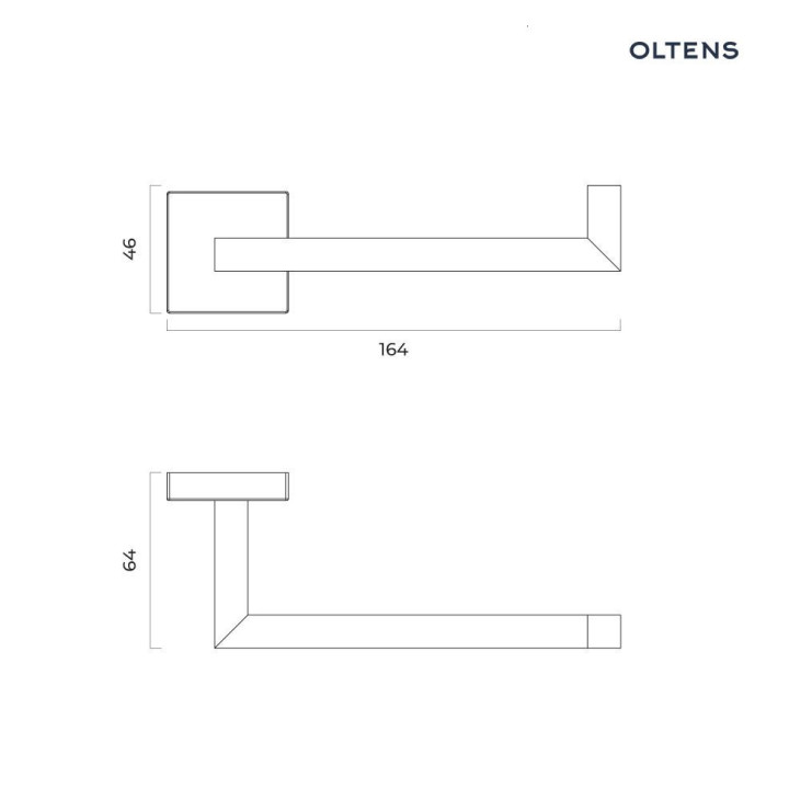 Oltens Tved uchwyt na papier toaletowy - złoto szczotkowane