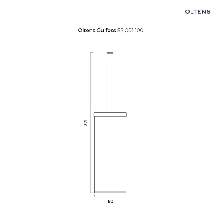 Oltens Gulfoss szczotka do WC stojąca - chrom