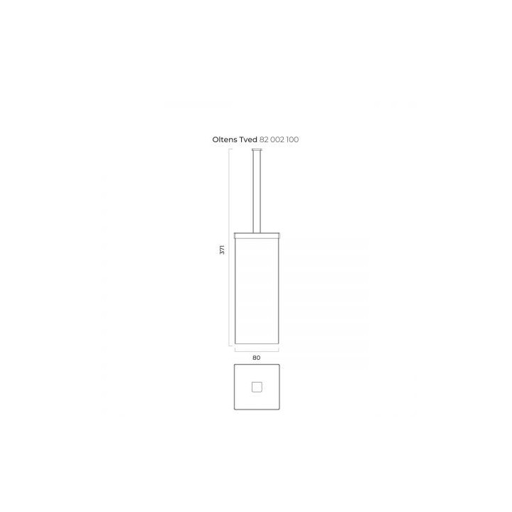 Oltens Tved szczotka do WC stojąca - chrom 