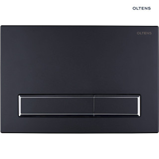 Oltens Torne przycisk spłukujący do WC - czarny mat/chrom