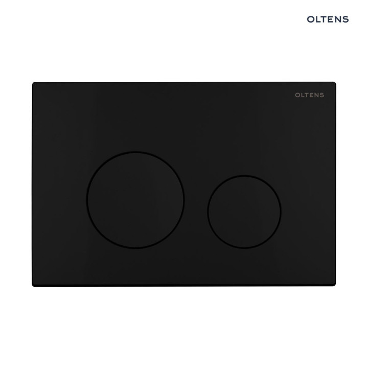 Oltens Lule przycisk spłukujący do WC - czarny mat