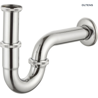 Oltens Lyse syfon umywalkowy mosiężny rurowy - chrom 
