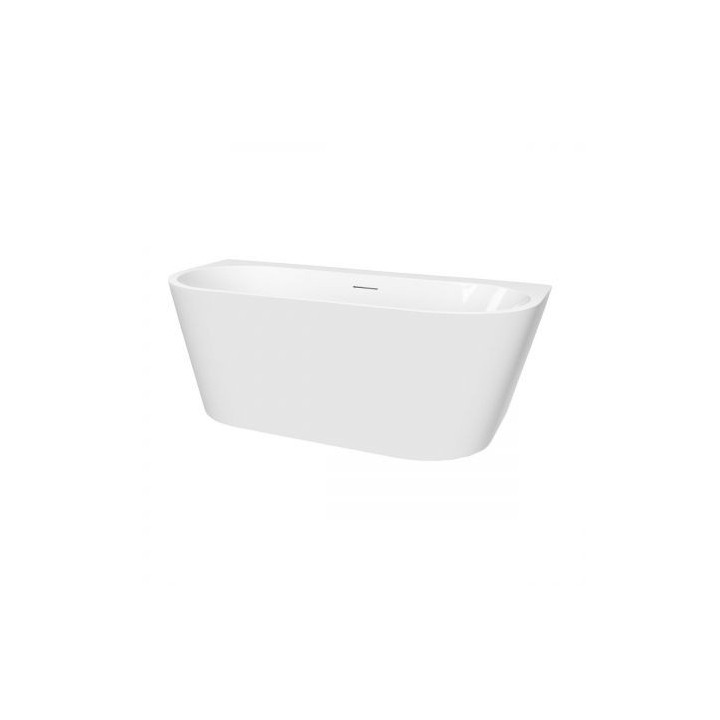 Oltens Hulda wanna wolnostojąca przyścienna 160x75 cm akrylowa - biała