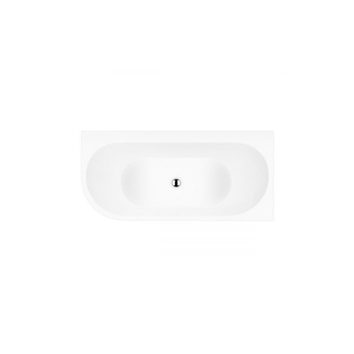Oltens Hulda wanna narożna 160x75 cm prawa akrylowa - biały połysk