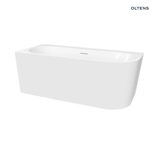 Oltens Hulda wanna narożna 170x80 cm lewa akrylowa - biały połysk