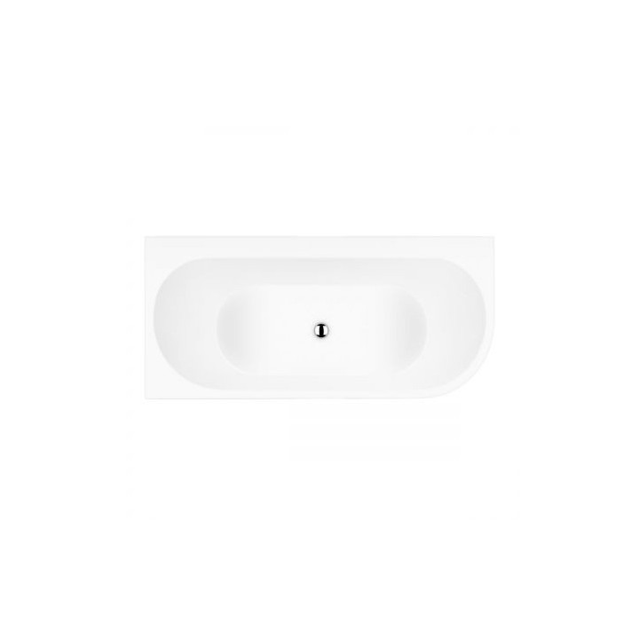 Oltens Hulda wanna narożna 170x80 cm lewa akrylowa - biały połysk