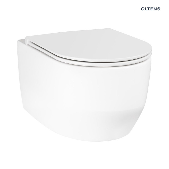 Oltens Holsted miska WC wisząca PureRim - biała 