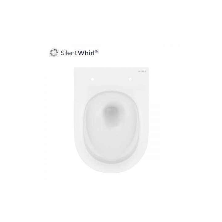 Zestaw Oltens Hamnes Stille miska WC wisząca PureRim z deską wolnoopadającą Ovan Slim