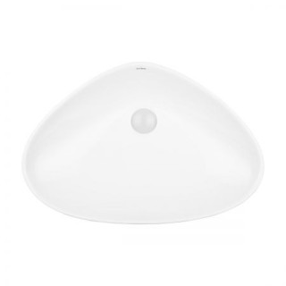 Oltens Vala umywalka nablatowa 59x39 cm - biała 