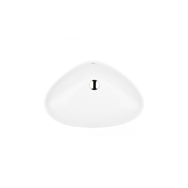 Oltens Vala umywalka nablatowa 59x39 cm z powłoką SmartClean - biała 