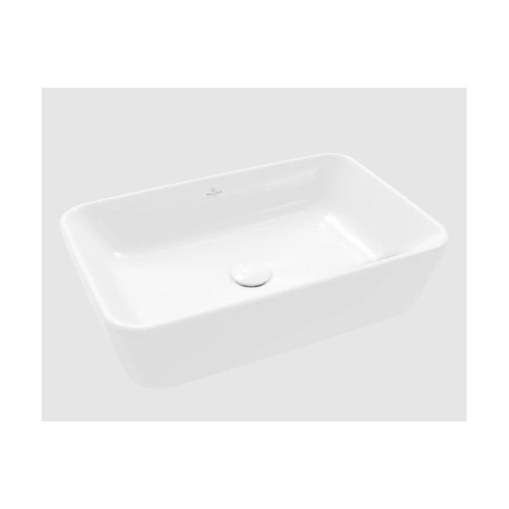 Architectura Umywalka stojąca na blacie, 600 x 405 x 155 mm, Weiss Alpin CeramicPlus, bez przelewu