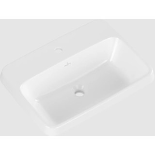 Architectura Umywalka wpuszczana w blat, 600 x 450 x 170 mm, Weiss Alpin, bez przelewu, Nieszlifowany