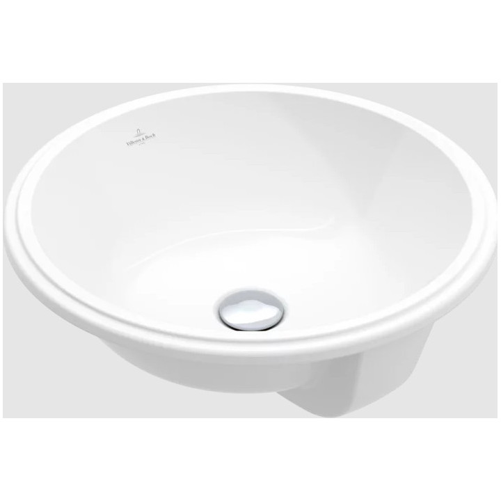 Architectura Umywalka podblatowa, 400 x 400 x 175 mm, Weiss Alpin CeramicPlus, z przelewem