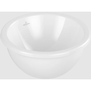 Loop & Friends Umywalka podblatowa, 330 x 330 x 190 mm, Weiss Alpin, z przelewem