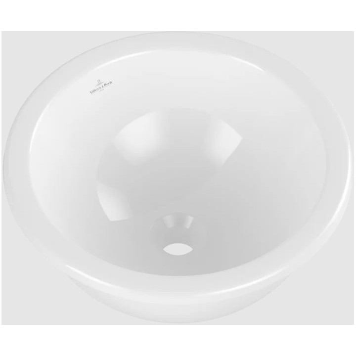 Loop & Friends Umywalka podblatowa, 380 x 380 x 210 mm, Weiss Alpin, bez przelewu