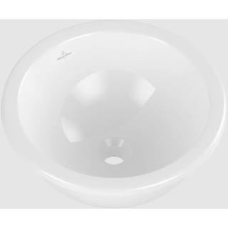 Loop & Friends Umywalka podblatowa, 380 x 380 x 210 mm, Weiss Alpin CeramicPlus, bez przelewu
