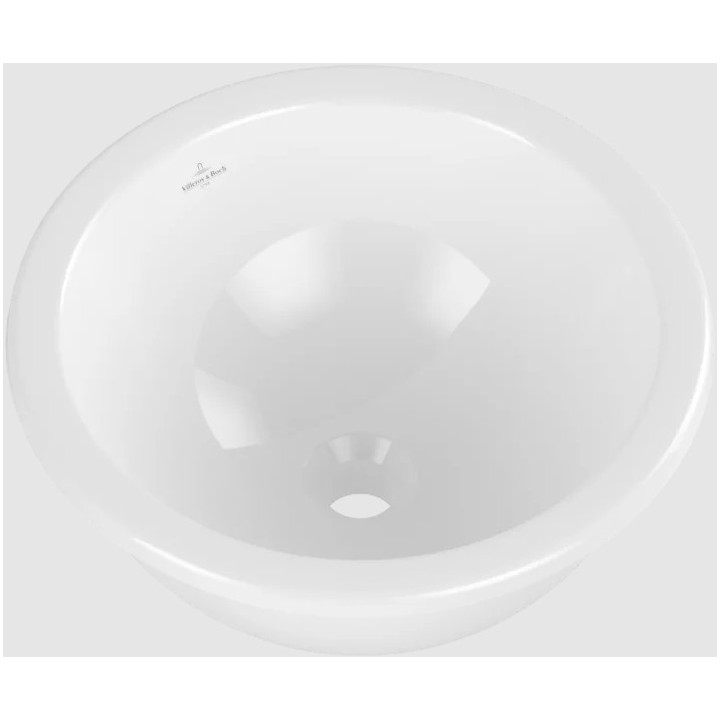 Loop & Friends Umywalka podblatowa, 380 x 380 x 210 mm, Weiss Alpin CeramicPlus, bez przelewu
