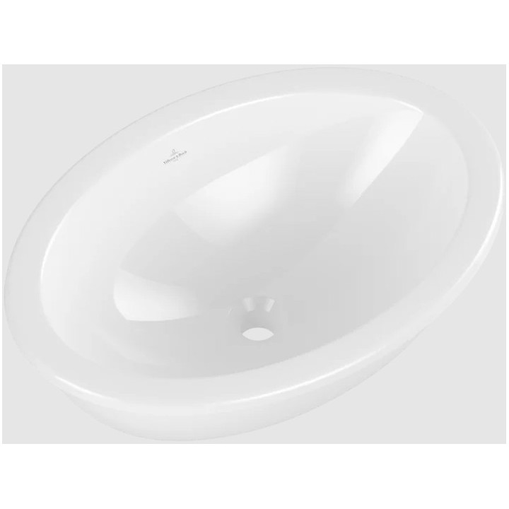 Loop & Friends Umywalka podblatowa, 560 x 380 x 220 mm, Ebony CeramicPlus, z przelewem