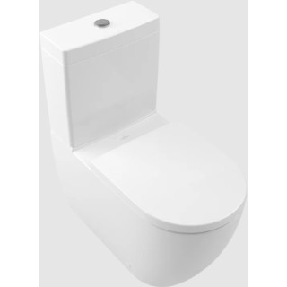 Miska WC lejowa Villeroy & Boch/Subway 3.0 - do WC/kompaktu bez kołnierza wewnętrznego, stojący, wraz z TwistFlush, Weiss Alpin
