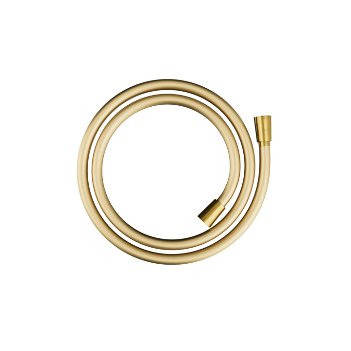 Natryskowa złota kolumna prysznicowa Corsan Lugo okrągła deszczownica z baterią termostatyczną i obrotową wylewką wannową