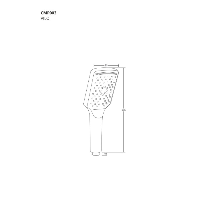 Słuchawka prysznicowa Corsan funkcyjna chrom