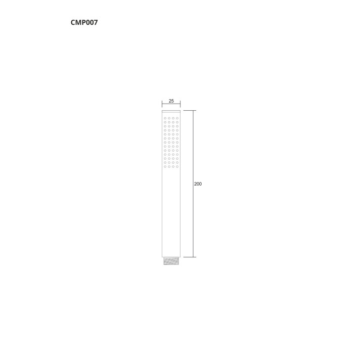 Słuchawka prysznicowa Corsan jednofunkcyjna chrom